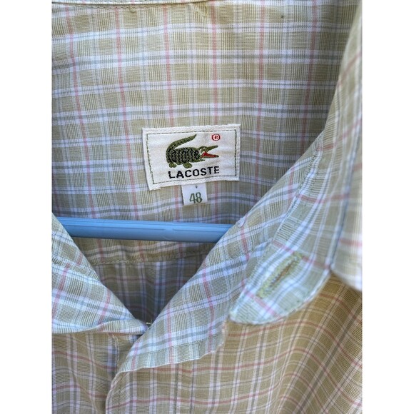 Lacoste short sleeve button down shirts sz xl - Picture 2 of 4